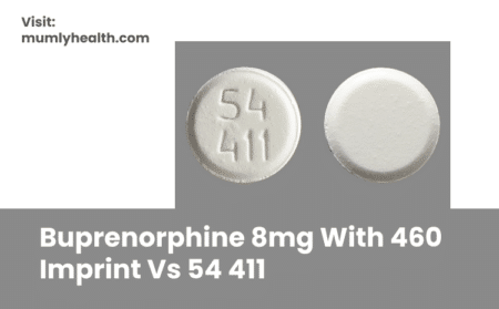 Buprenorphine 8mg With 460 Imprint Vs 54 411